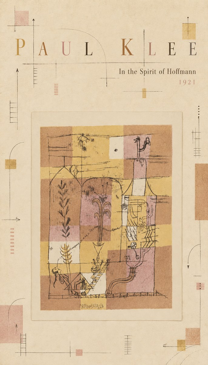 Paul Klee In the Spirit of Hoffmann No4 - Affiche