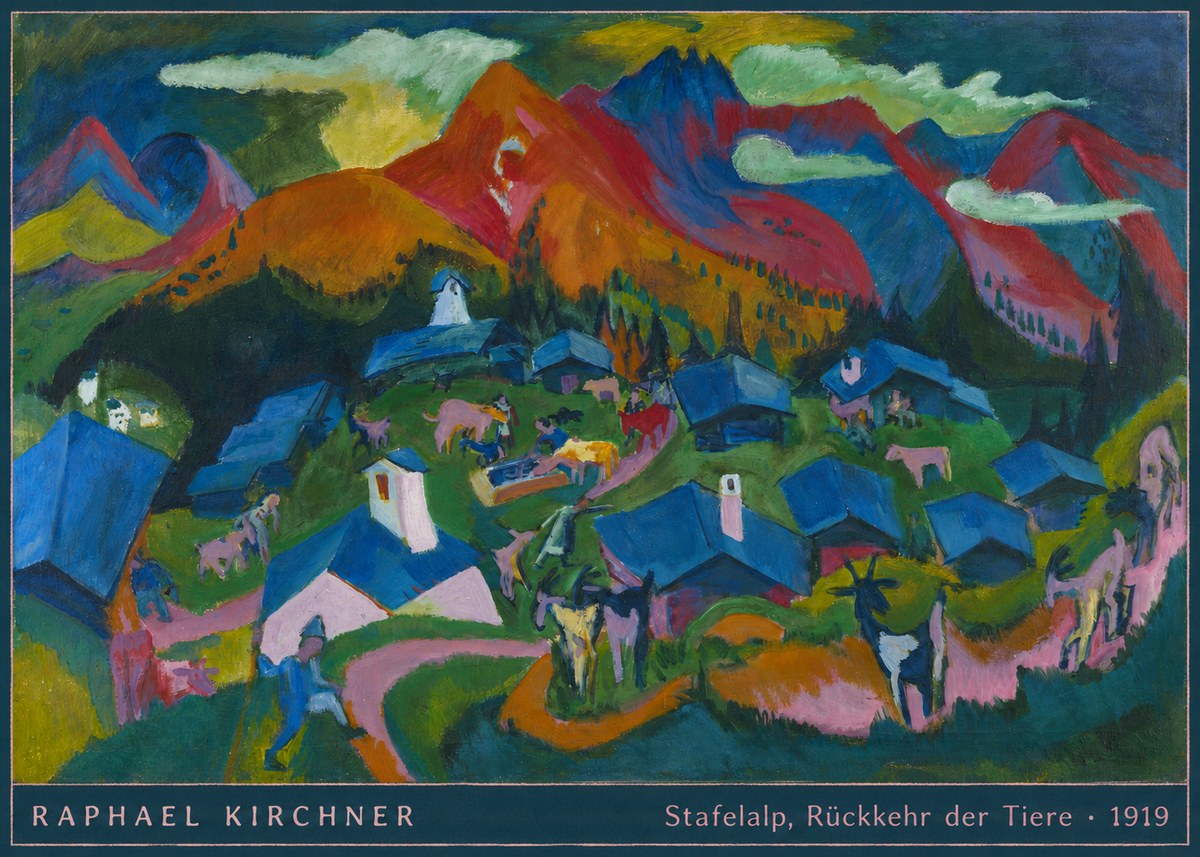 Raphael Kirchner Stafelalp, Rückkehr Der Tiere No5 - Affiche