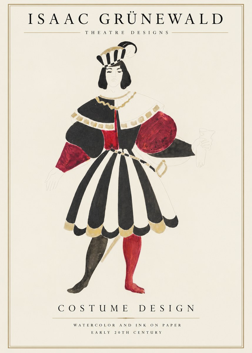 Isaac Grünewald Costume Design XI No1 - Affiche