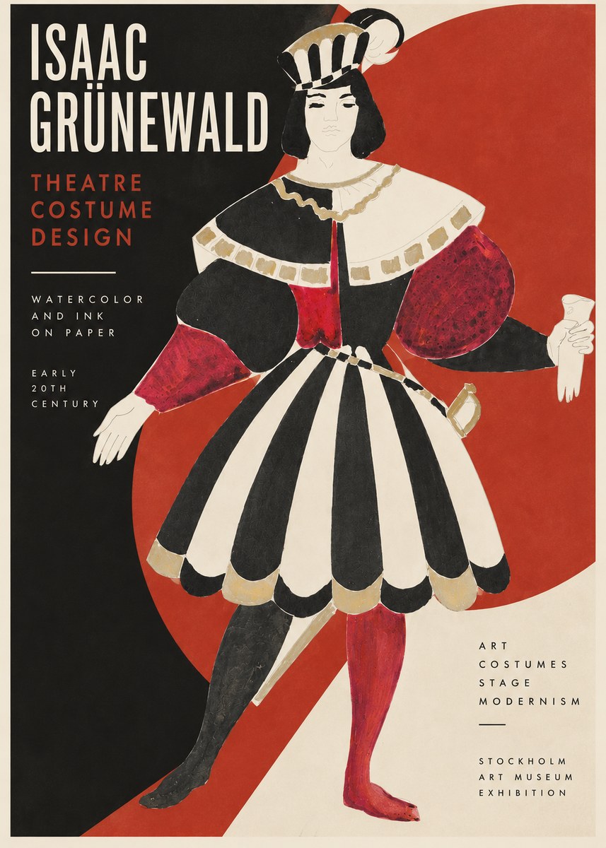 Isaac Grünewald Costume Design XI No2 - Affiche