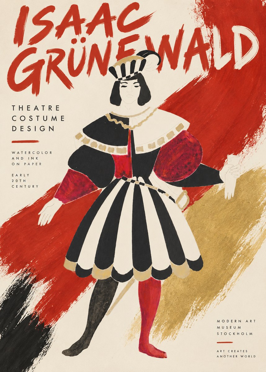 Isaac Grünewald Costume Design XI No3 - Affiche
