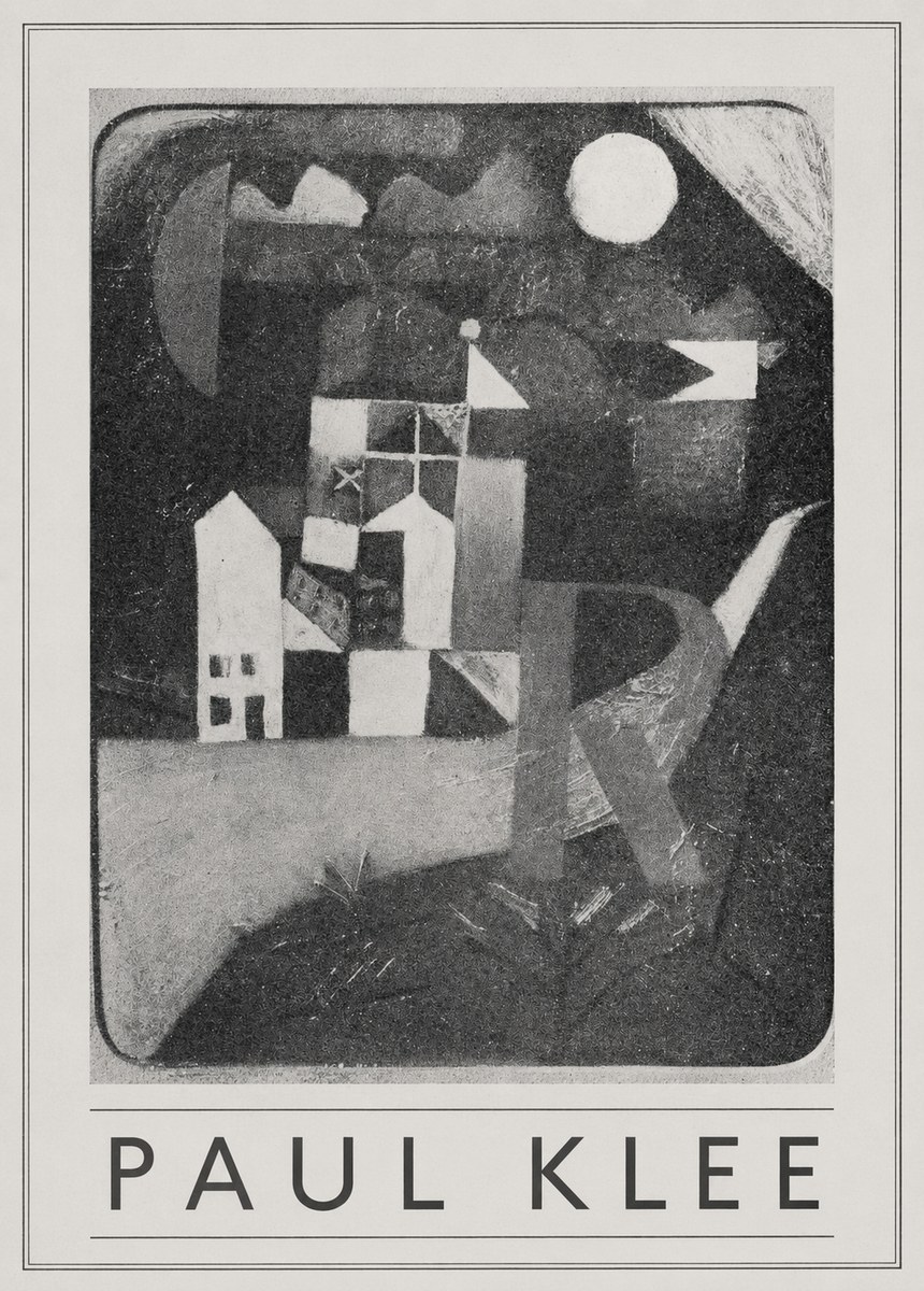 Paul Klee Village in the Mountains No5 - Affiche