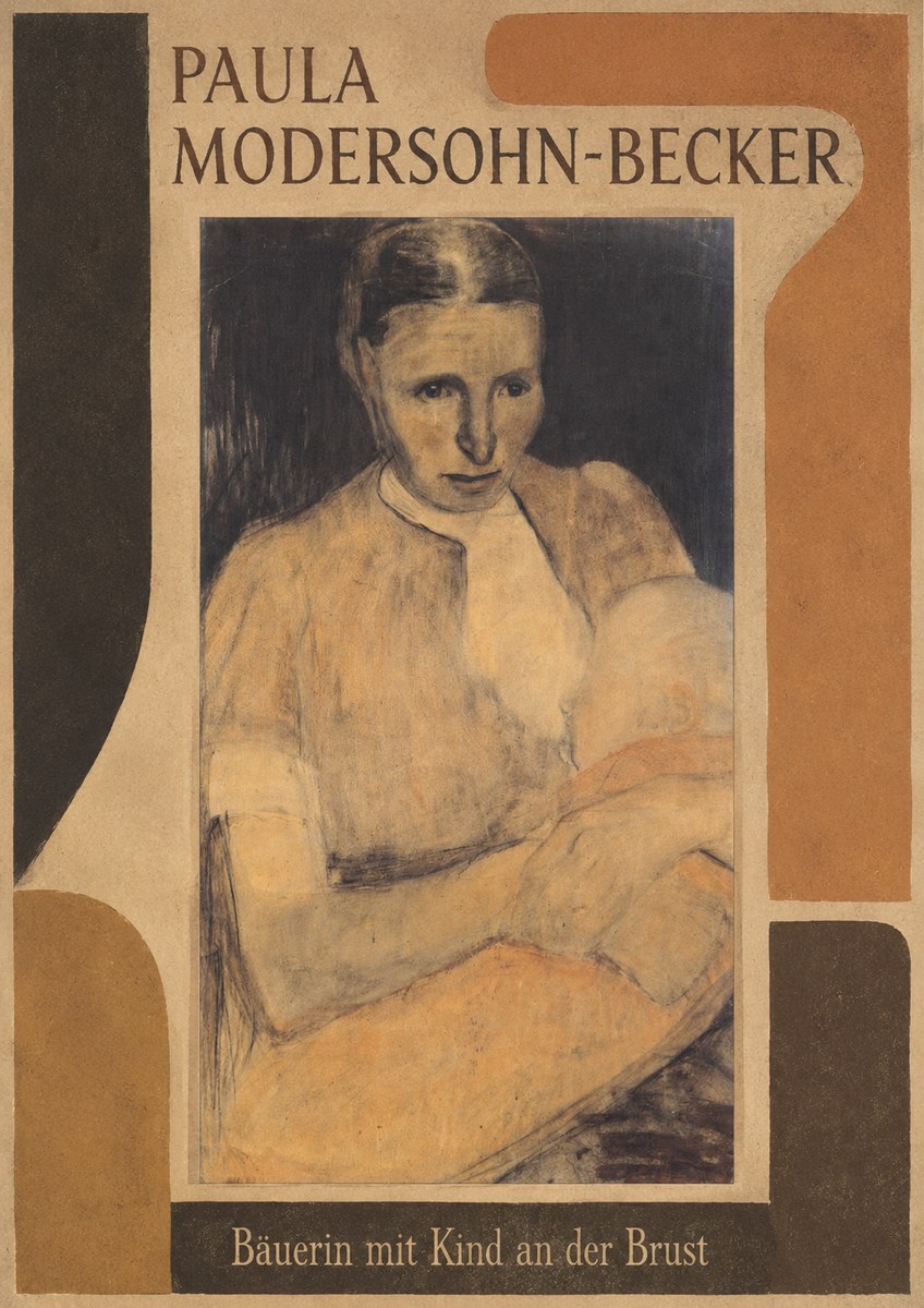 Paula Modersohn-Becker Bäuerin Mit Kind an Der Brust No2 - Affiche