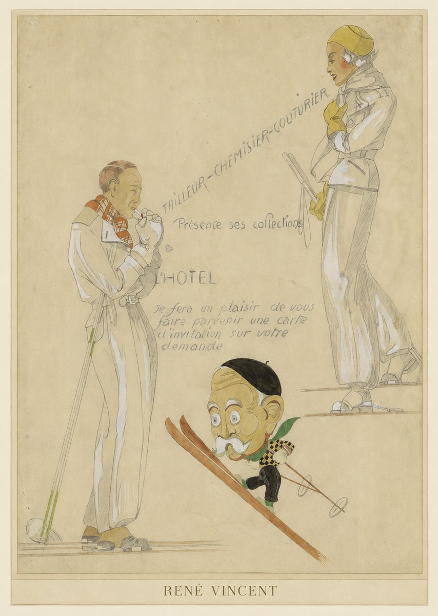 René Vincent Ttailleur-chemisier-couturier No3 - Affiche