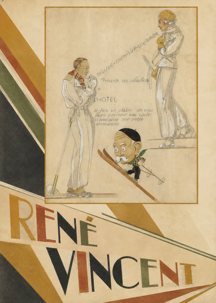 René Vincent Ttailleur-chemisier-couturier No5 - Affiche