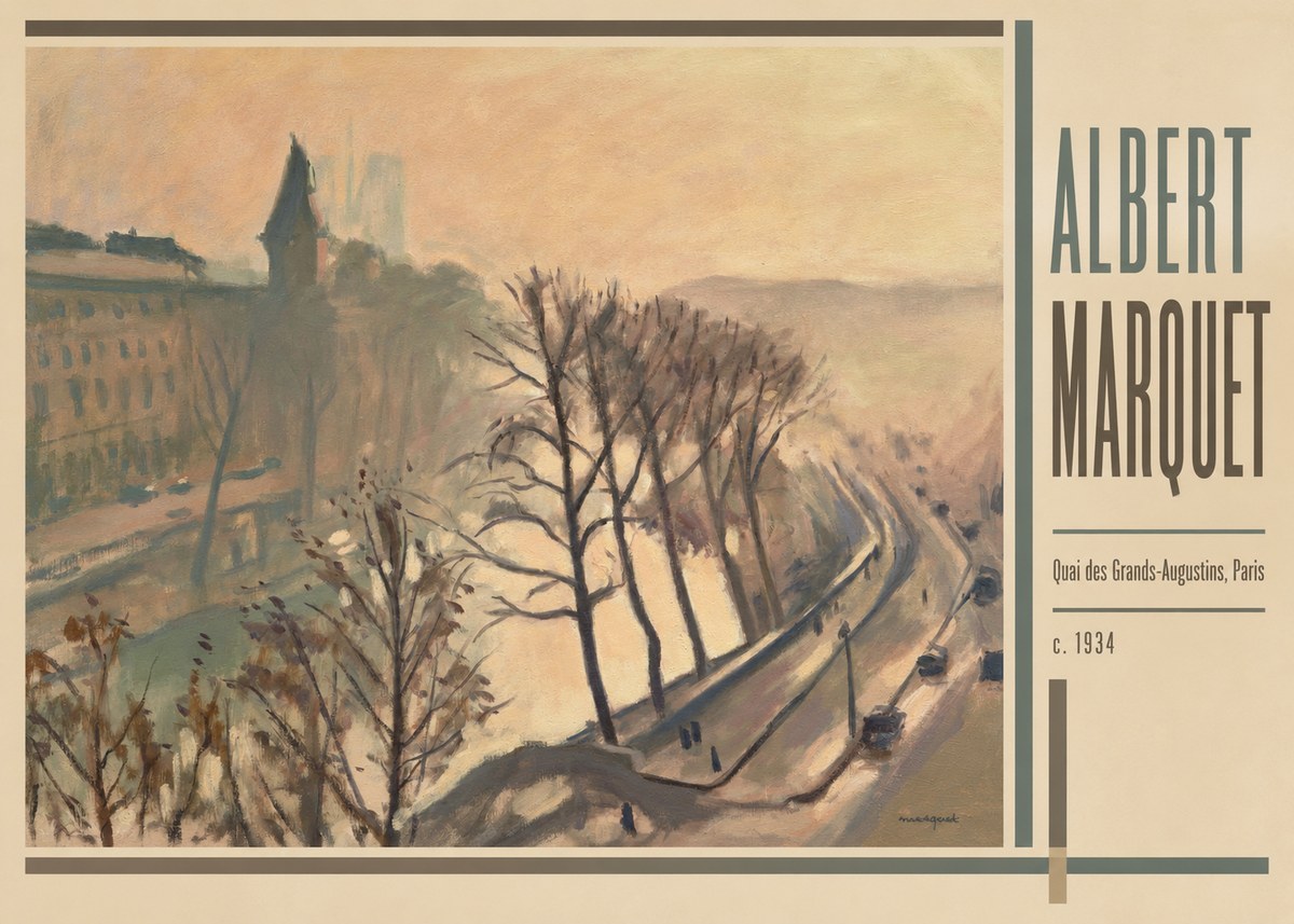 Albert Marquet Quai Des Grands-augustins, Paris · C. 1934 No2 - Affiche