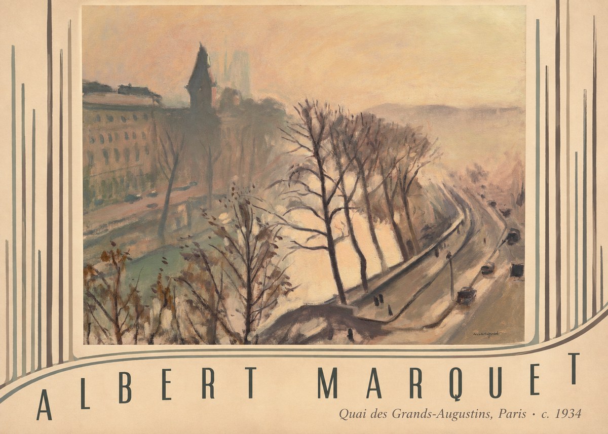 Albert Marquet Quai Des Grands-augustins, Paris · C. 1934 No3 - Affiche