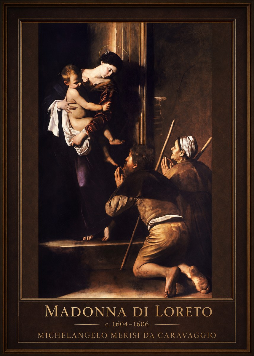 Michelangelo Merisi da Caravaggio Madonna Di Loreto No3 - Affiche