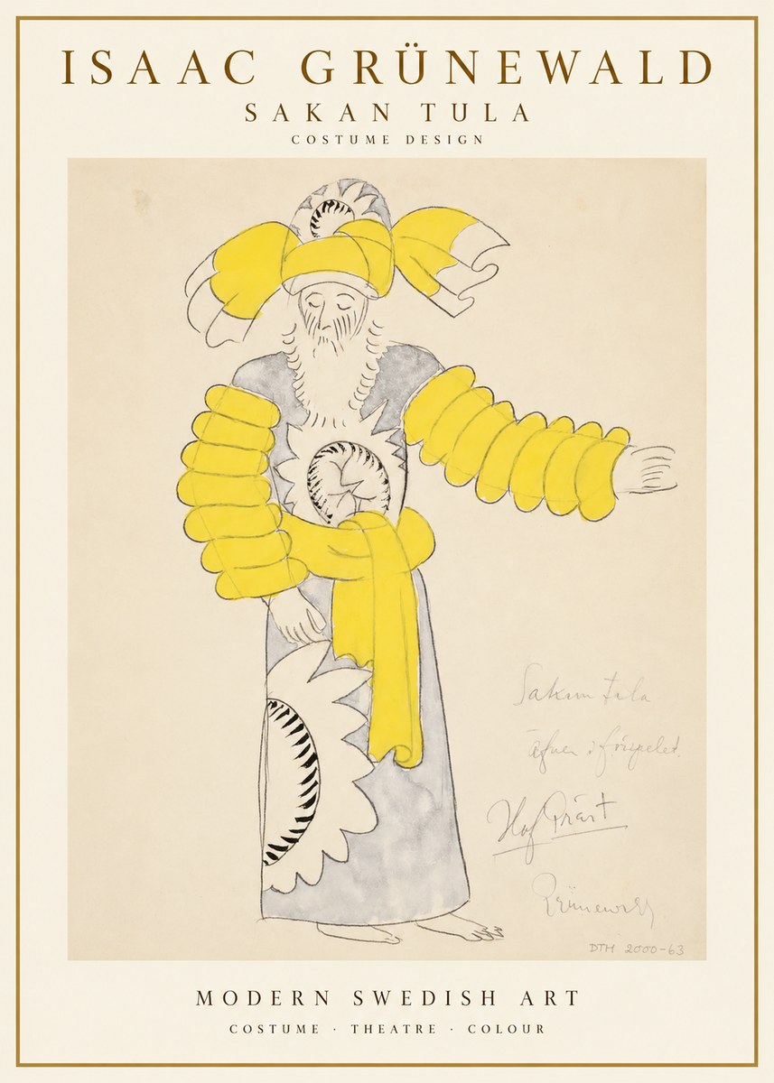 Isaac Grünewald Sakan Tula - Costume Design No1 - Affiche