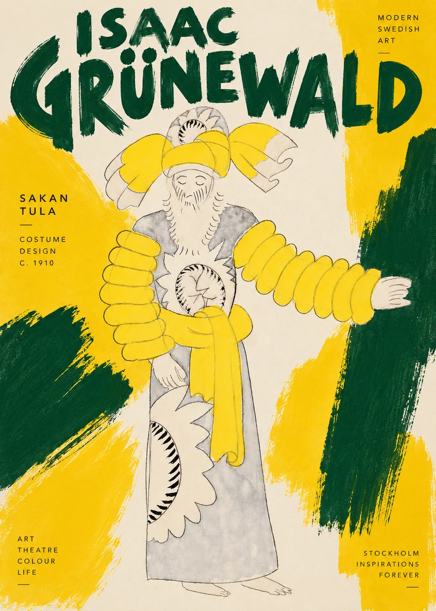 Isaac Grünewald Sakan Tula - Costume Design No4 - Affiche