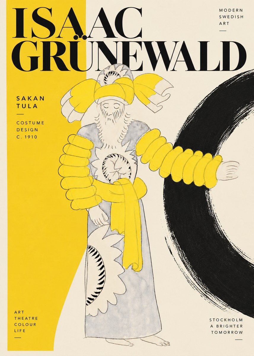 Isaac Grünewald Sakan Tula - Costume Design No5 - Affiche