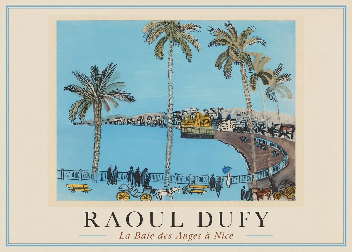 Raoul Dufy La Baie Des Anges À Nice No1 - Affiche