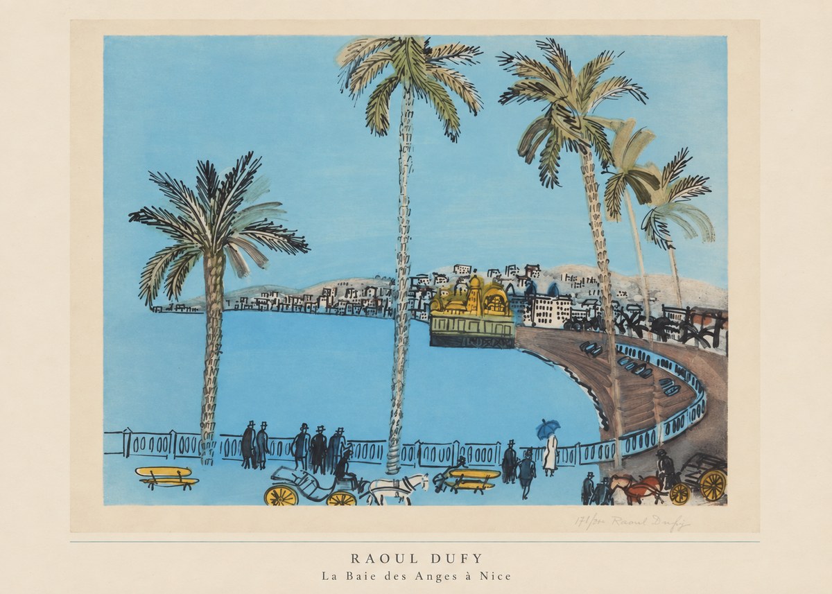 Raoul Dufy La Baie Des Anges À Nice No6 - Affiche