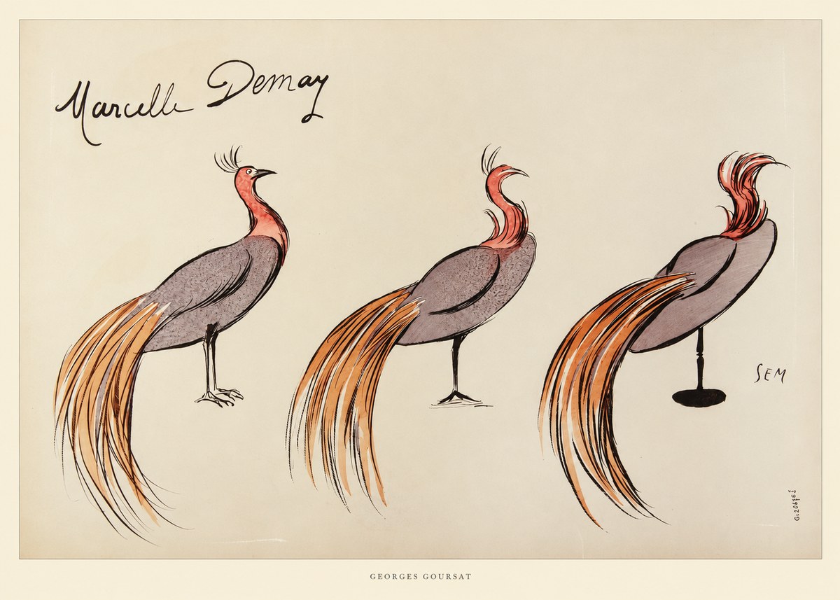 Georges Goursat Marcelle Demay No6 - Affiche
