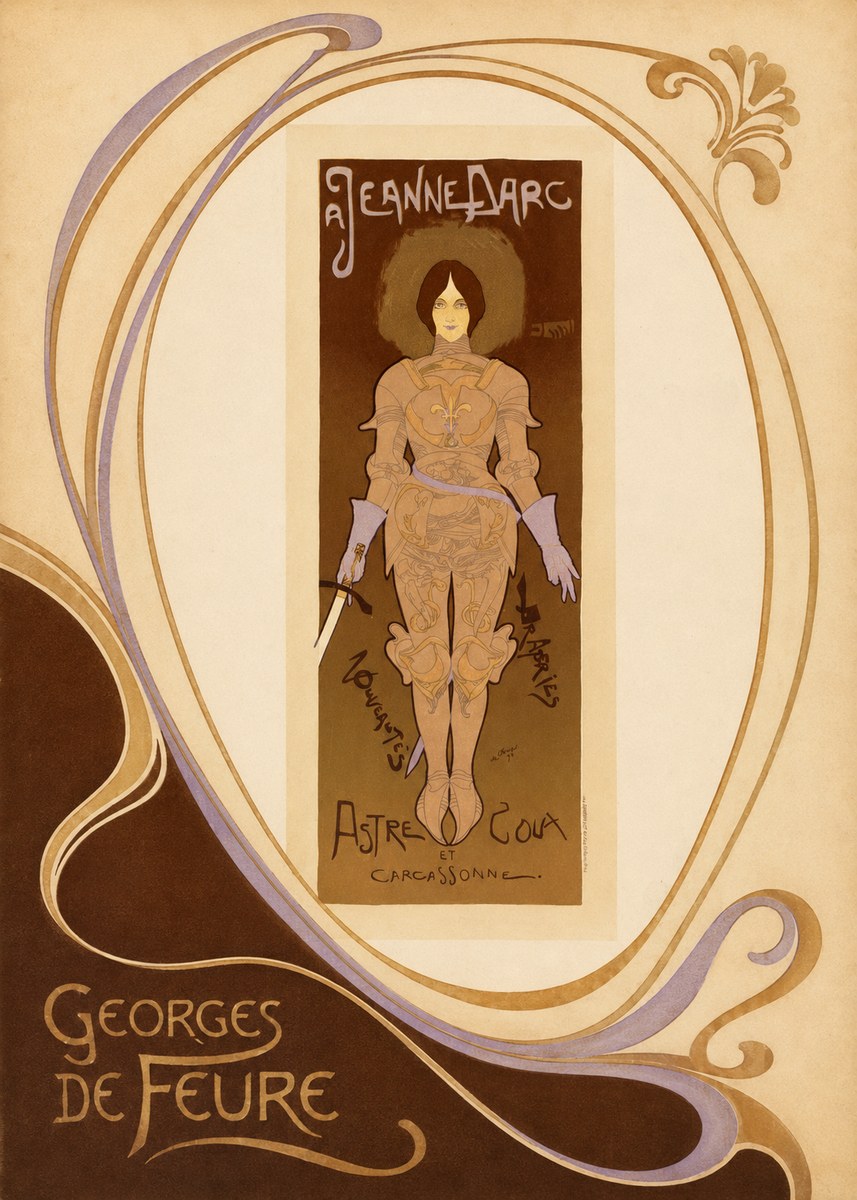 Georges de Feure Jeanne D'arc No3 - Affiche