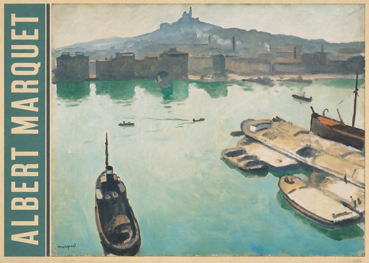 Albert Marquet Port of Marseille No2 - Affiche