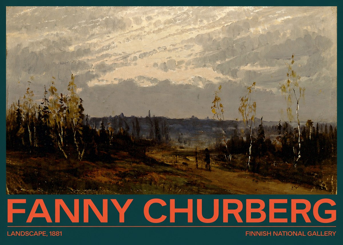 Fanny Churberg Landscape No2 - Affiche