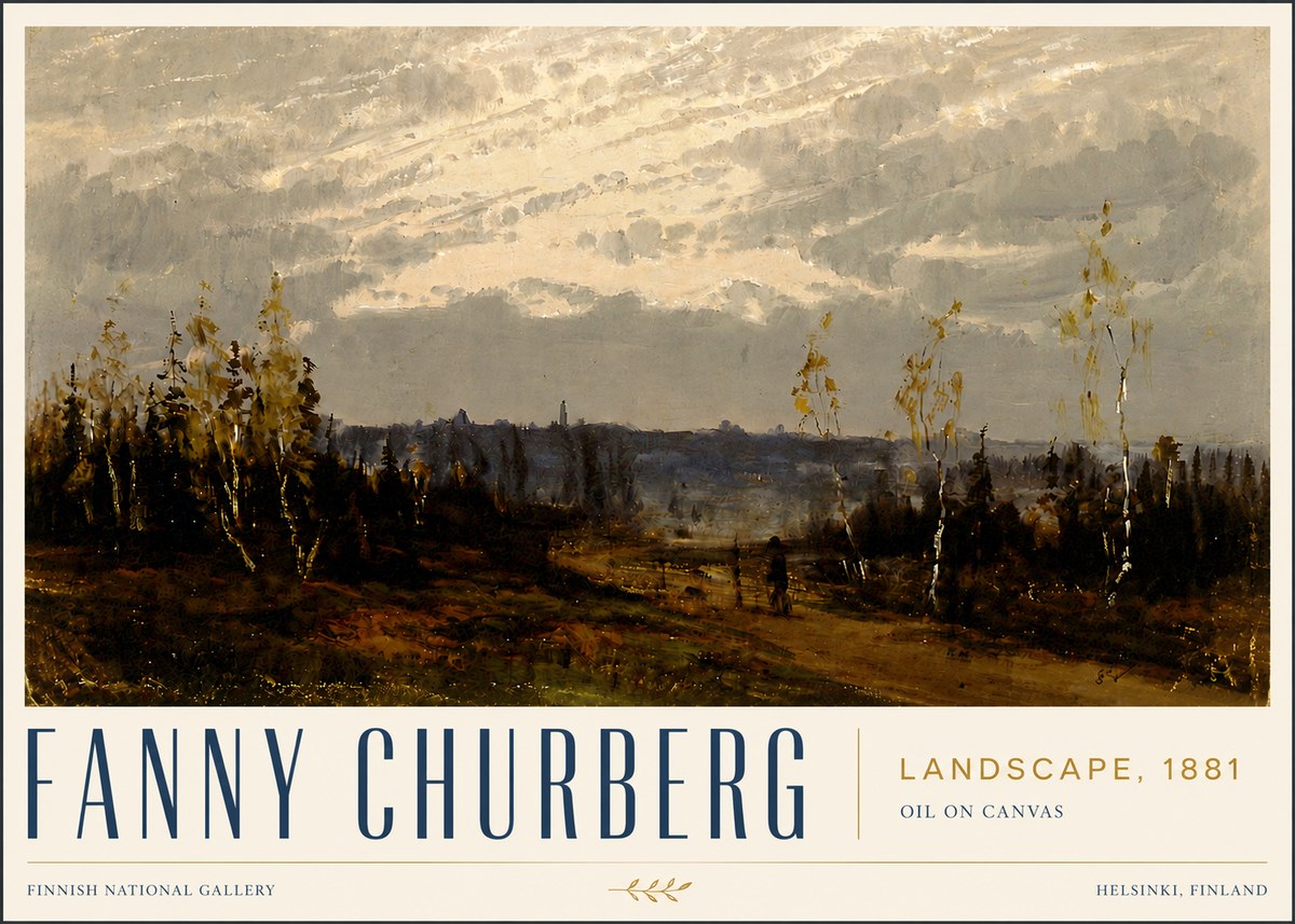Fanny Churberg Landscape No5 - Affiche