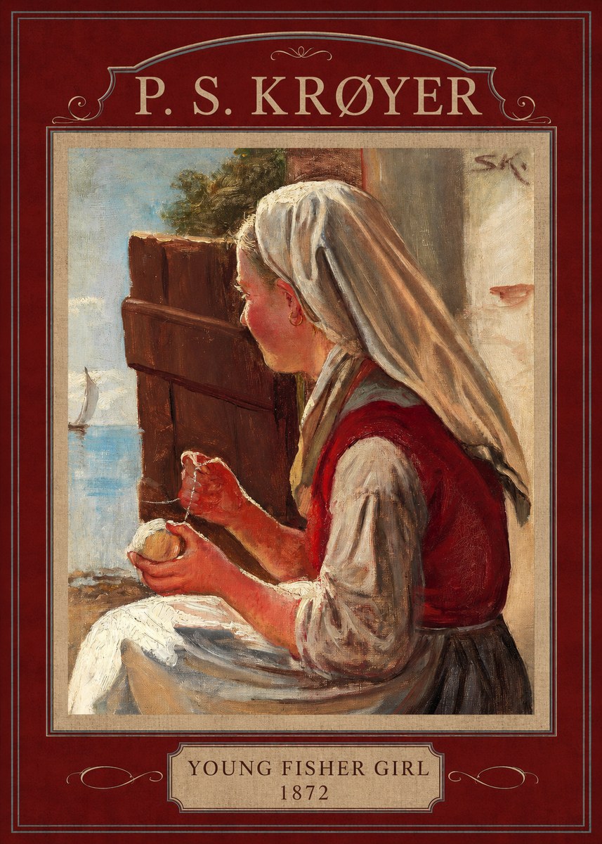 P.S. Krøyer Young Fisher Girl No4 - Affiche