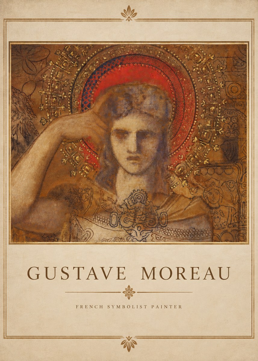Gustave Moreau L'apparition II No3 - Affiche