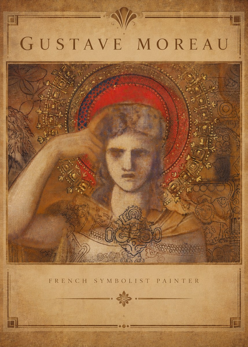 Gustave Moreau L'apparition II No5 - Affiche