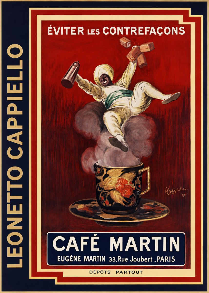 Leonetto Cappiello Café Martin No2 - Affiche