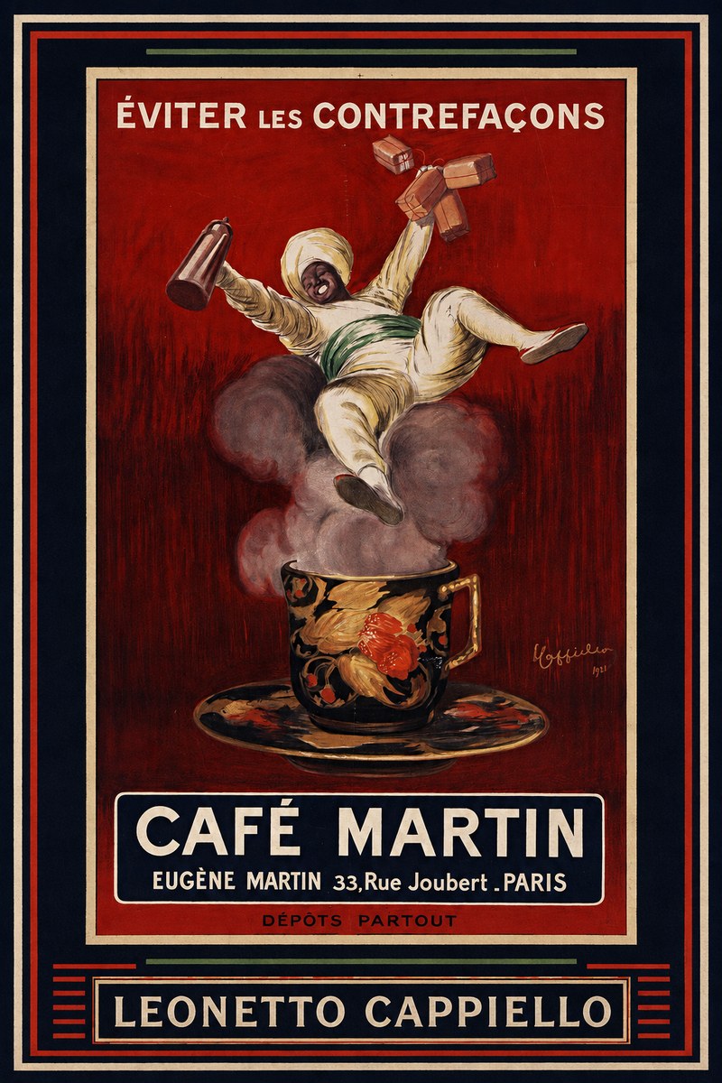 Leonetto Cappiello Café Martin No4 - Affiche