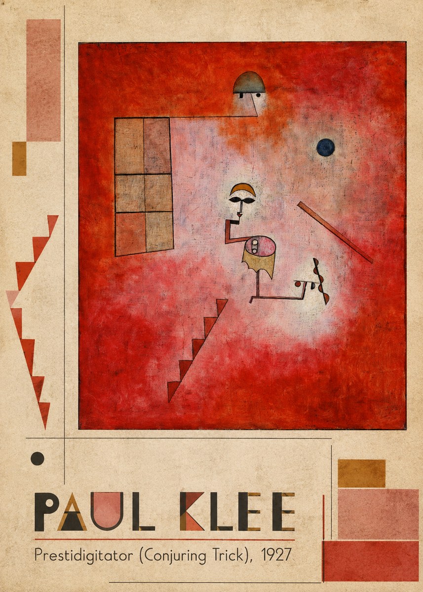Paul Klee Prestidigitator (Conjuring Trick), 1927 No2 - Affiche