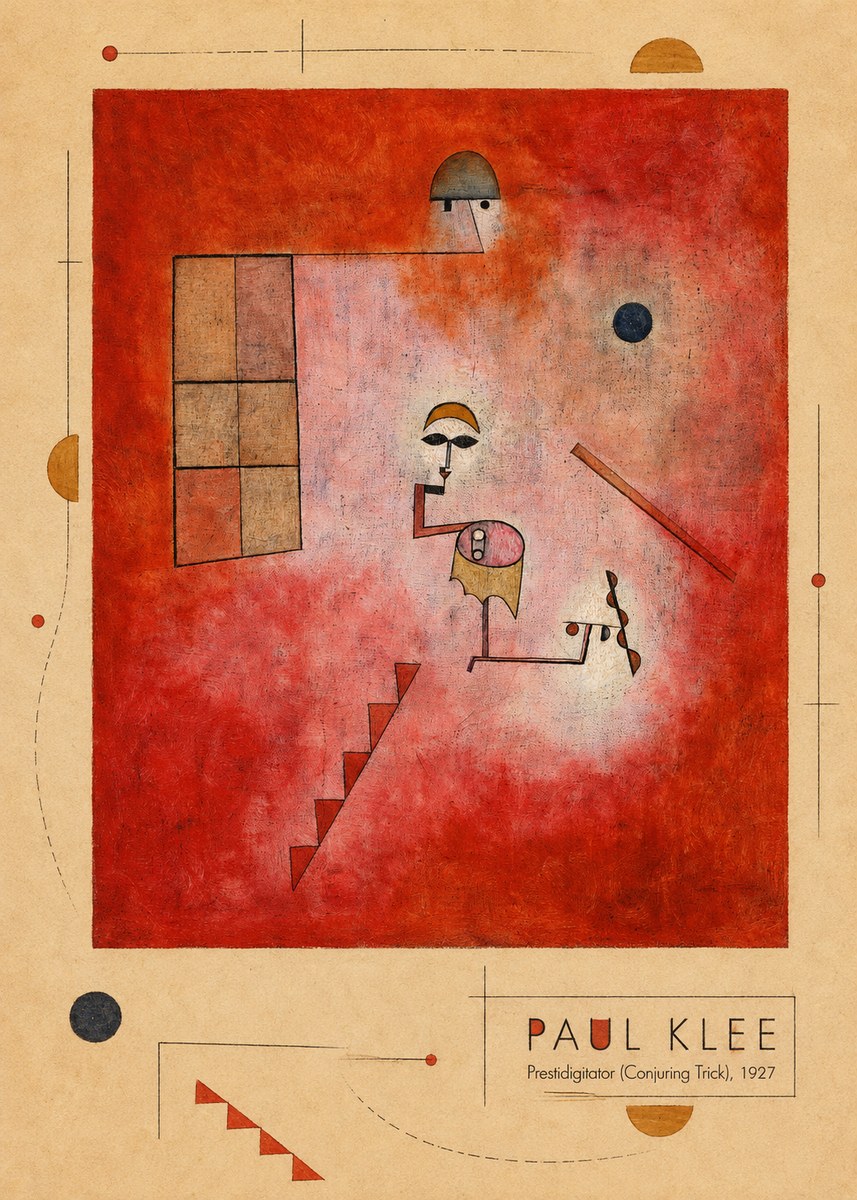 Paul Klee Prestidigitator (Conjuring Trick), 1927 No5 - Affiche
