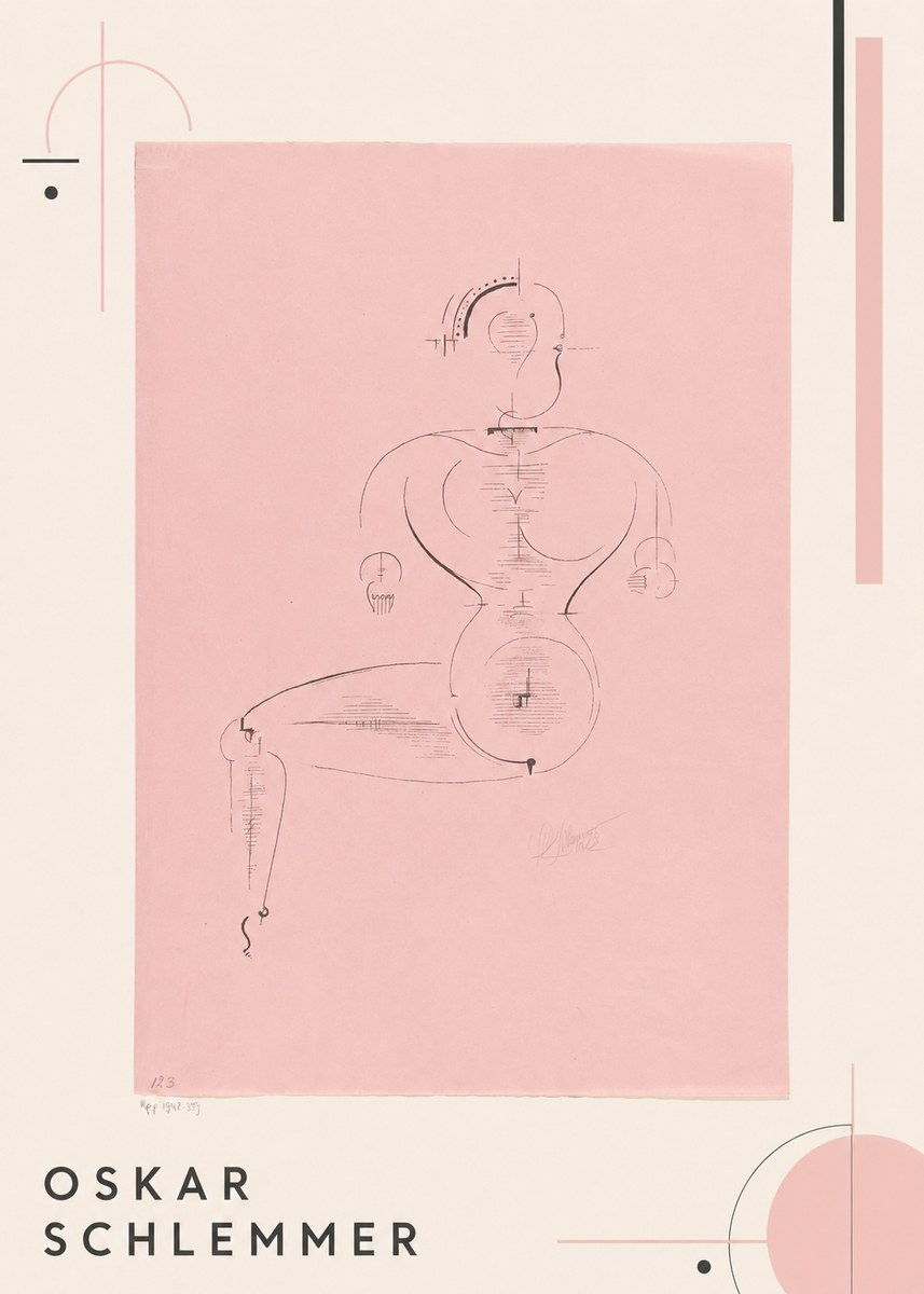 Oskar Schlemmer Figur L 1 No1 - Affiche