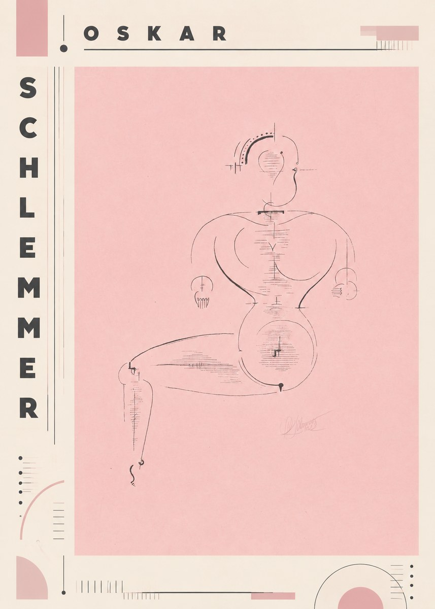 Oskar Schlemmer Figur L 1 No6 - Affiche