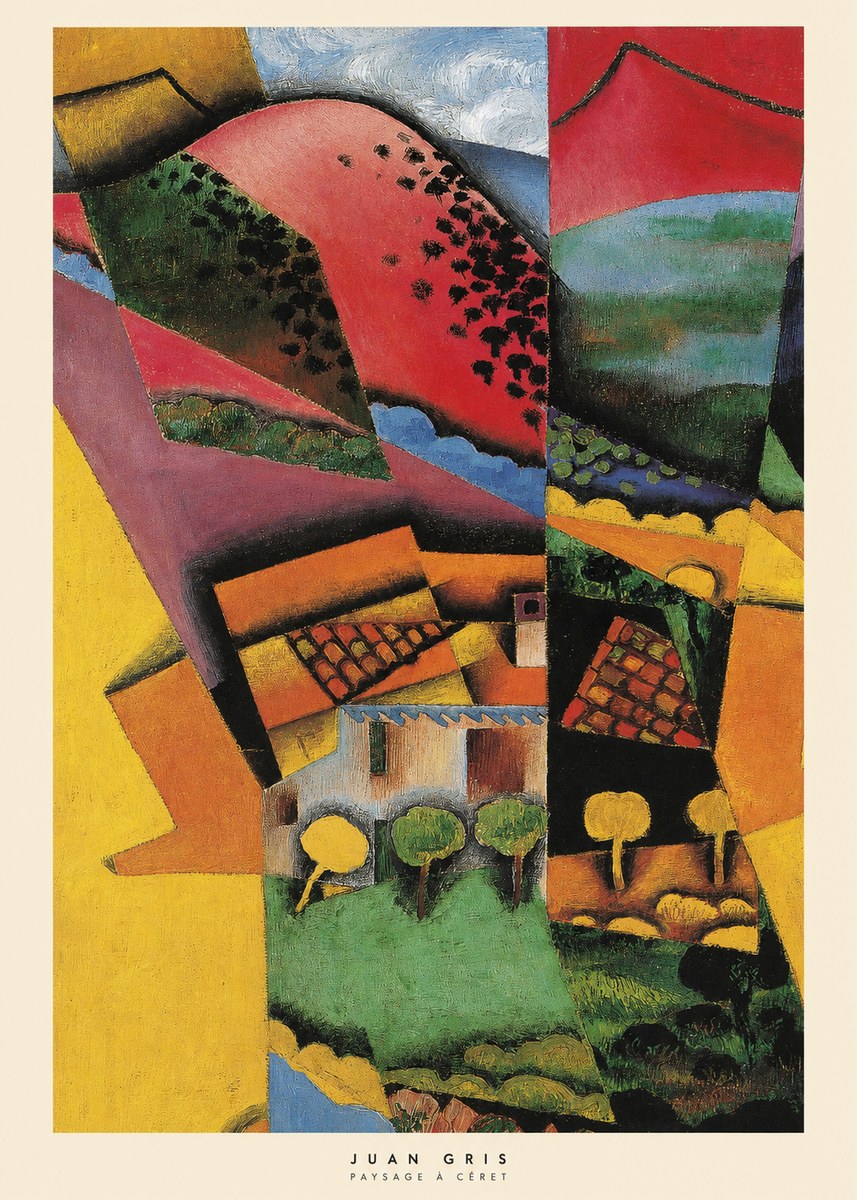 Juan Gris Paysage À Céret No6 - Affiche