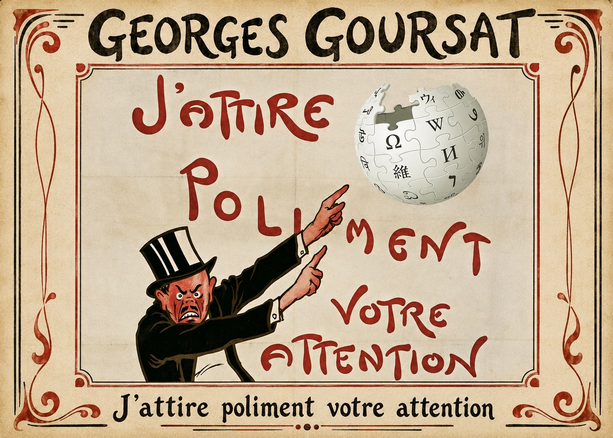 Georges Goursat J'attire Poliment Votre Attention No1 - Affiche