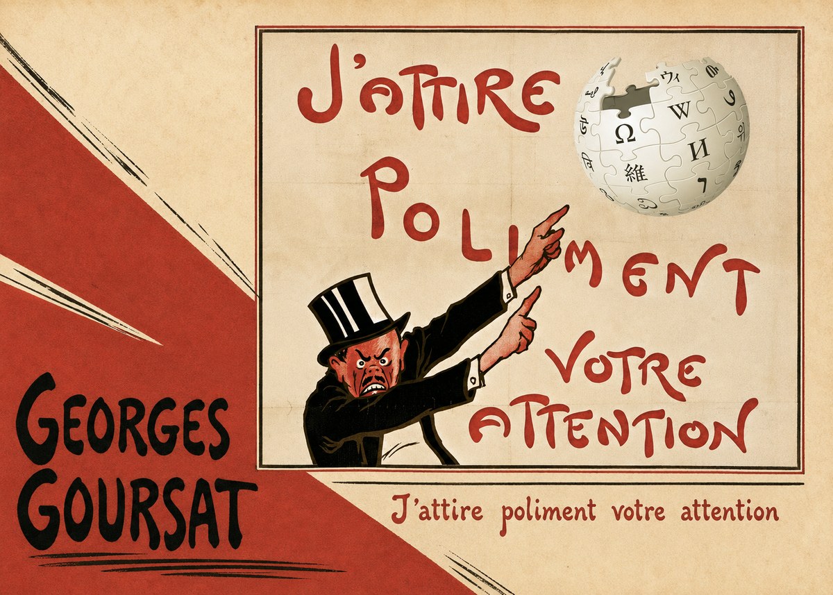 Georges Goursat J'attire Poliment Votre Attention No3 - Affiche