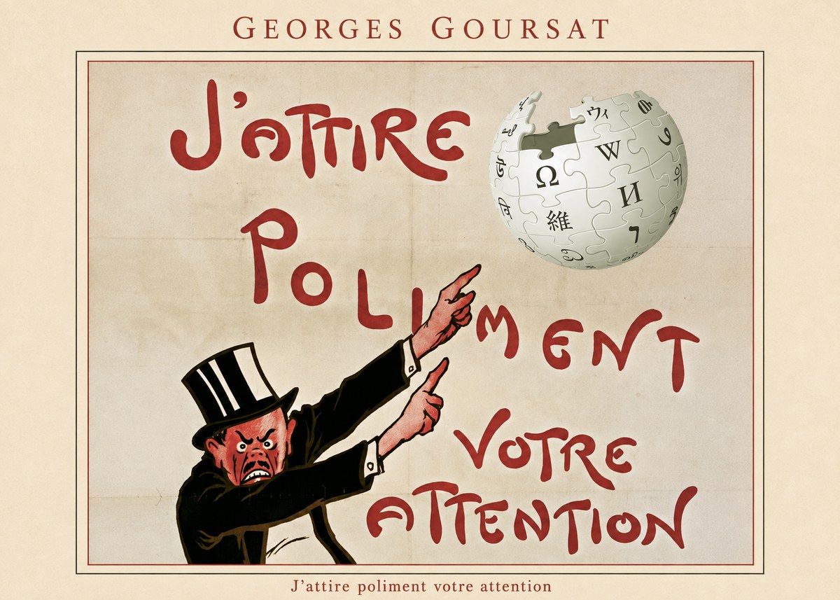 Georges Goursat J'attire Poliment Votre Attention No4 - Affiche