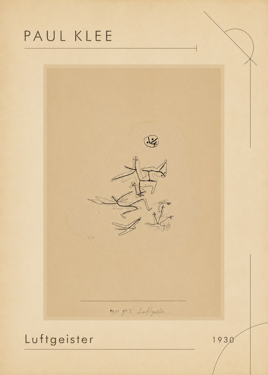 Paul Klee Luftgeister No1 - Affiche