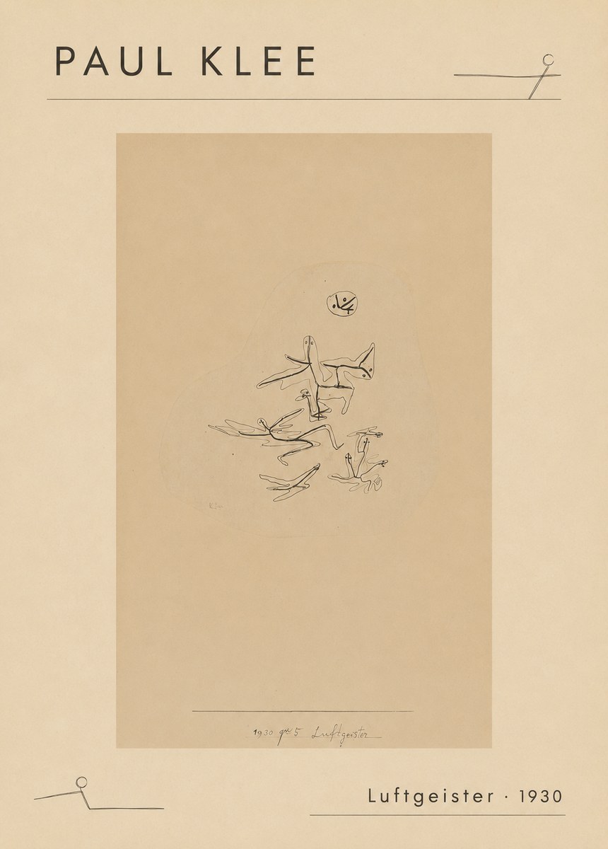 Paul Klee Luftgeister No6 - Affiche