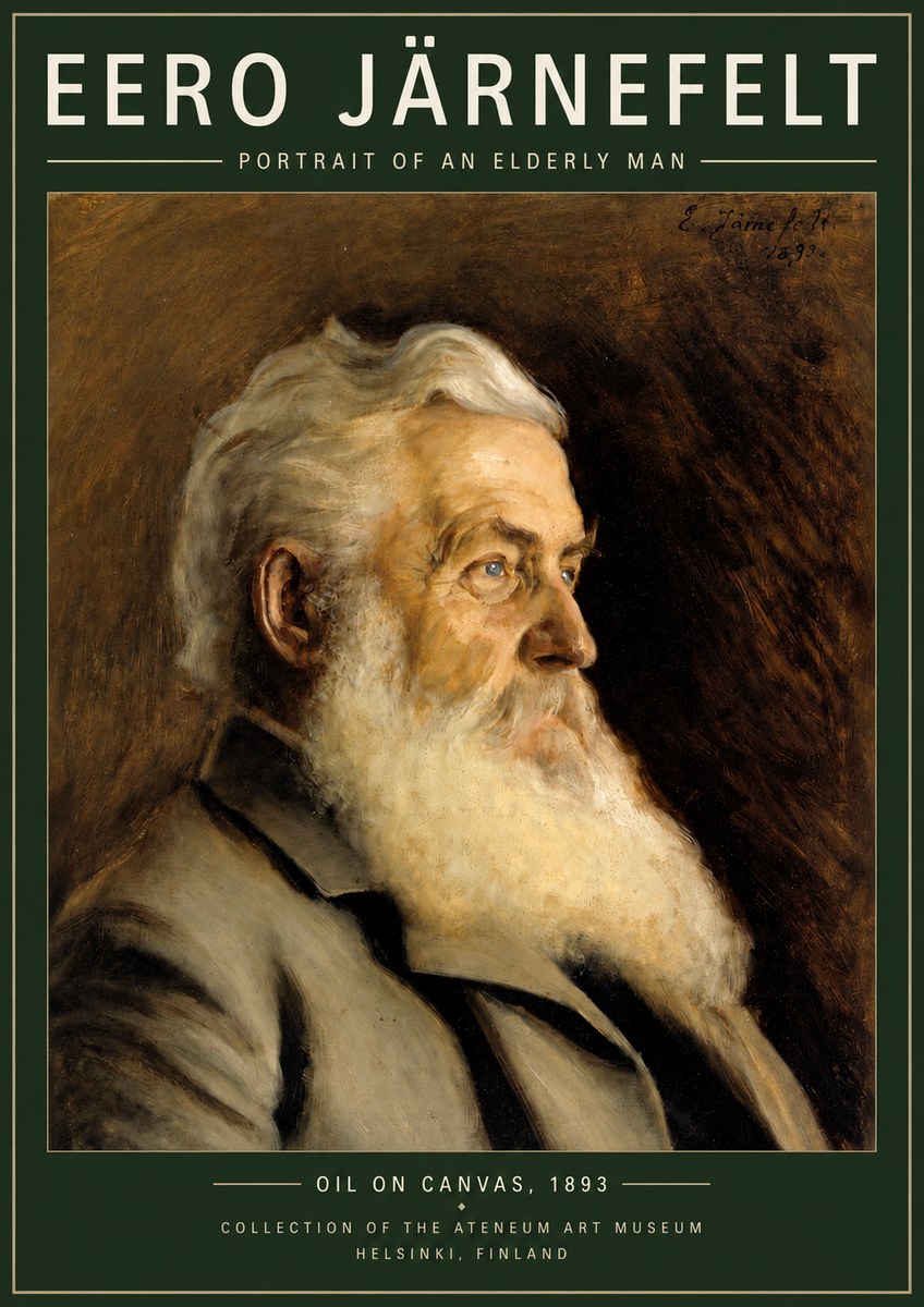 Eero Järnefelt Portrait of an Elderly Man No3 - Affiche