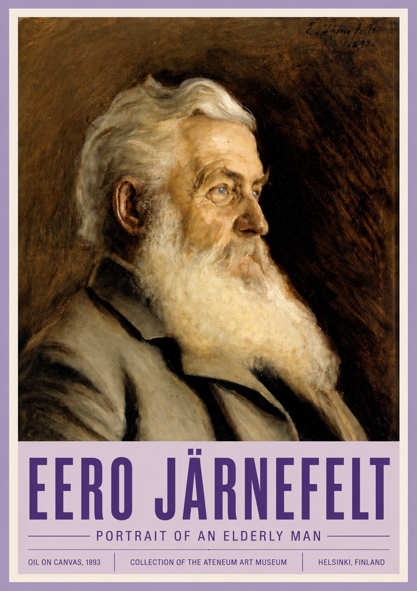 Eero Järnefelt Portrait of an Elderly Man No4 - Affiche