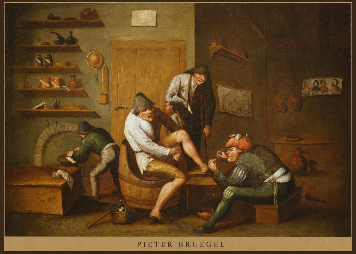 Pieter Bruegel The Foot Operation No5 - Affiche