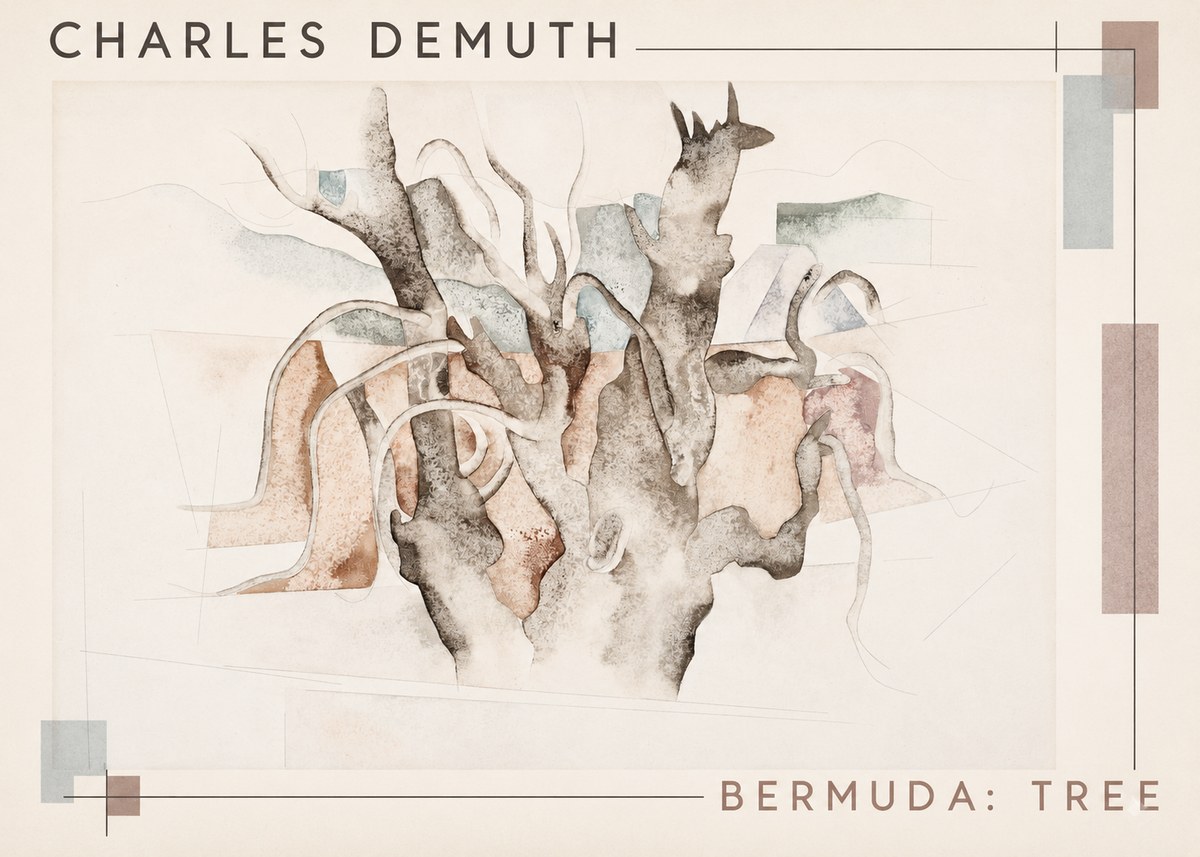 Charles Demuth Bermuda: Tree No2 - Affiche