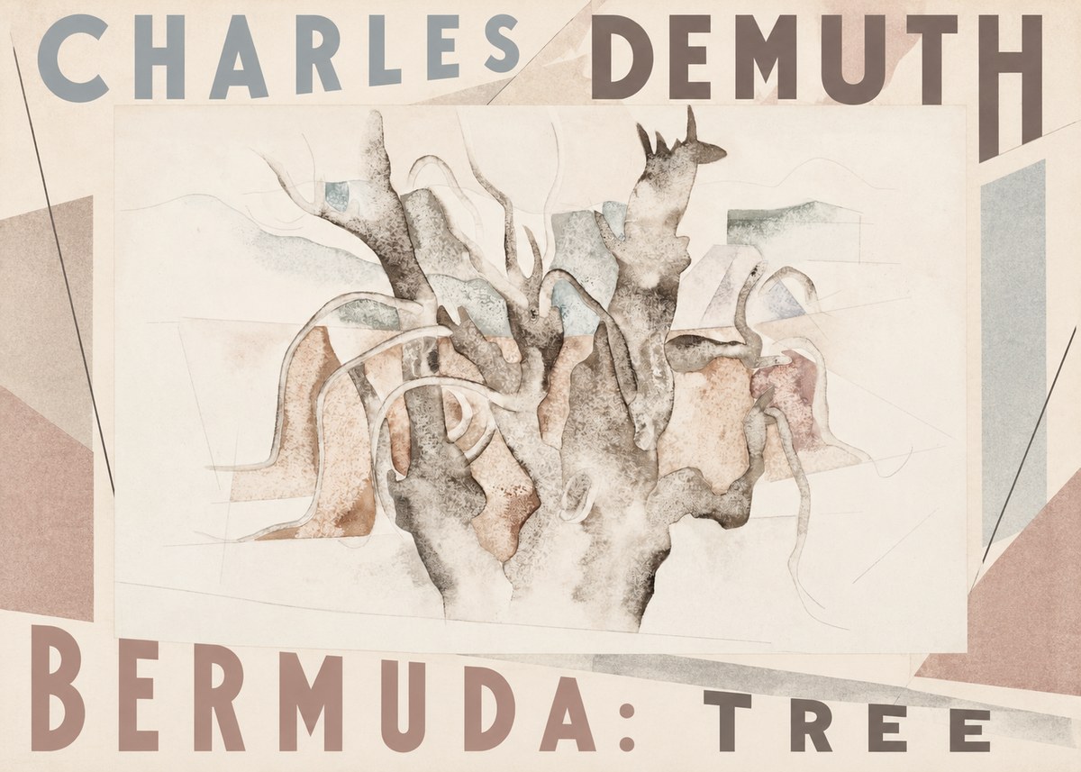 Charles Demuth Bermuda: Tree No3 - Affiche