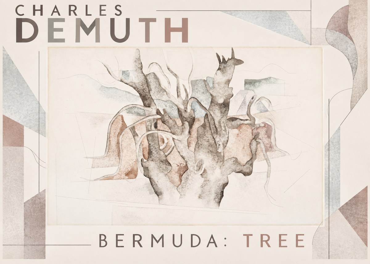 Charles Demuth Bermuda: Tree No6 - Affiche