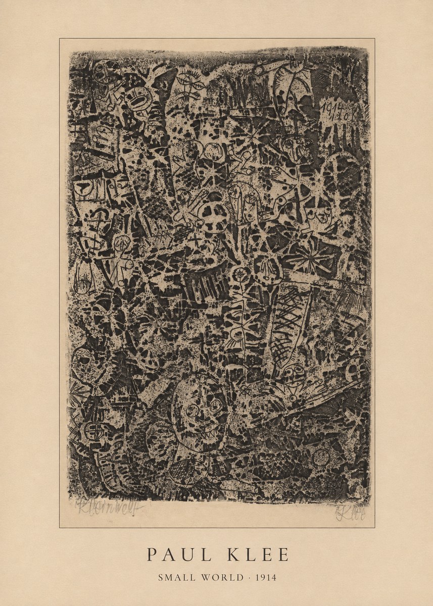 Paul Klee Small World No4 - Affiche