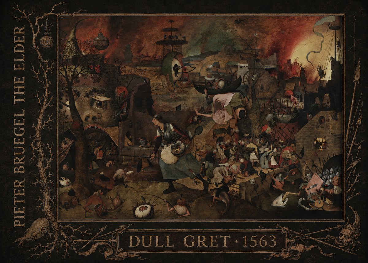 Pieter Bruegel Dull Gret III No2 - Affiche