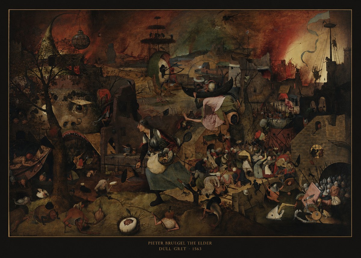 Pieter Bruegel Dull Gret III No6 - Affiche