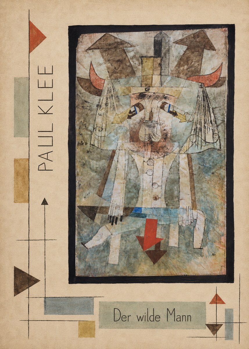 Paul Klee Der Wilde Mann No2 - Affiche