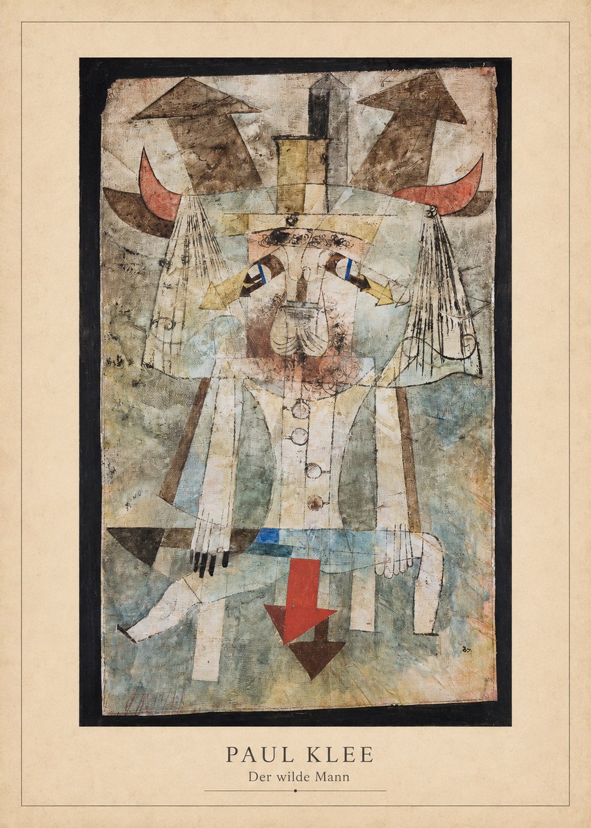 Paul Klee Der Wilde Mann No3 - Affiche