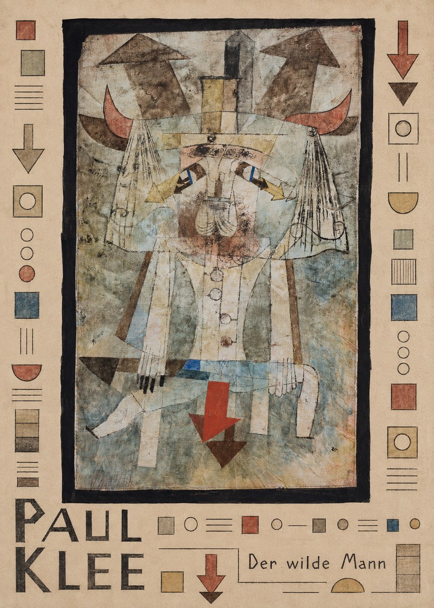 Paul Klee Der Wilde Mann No4 - Affiche