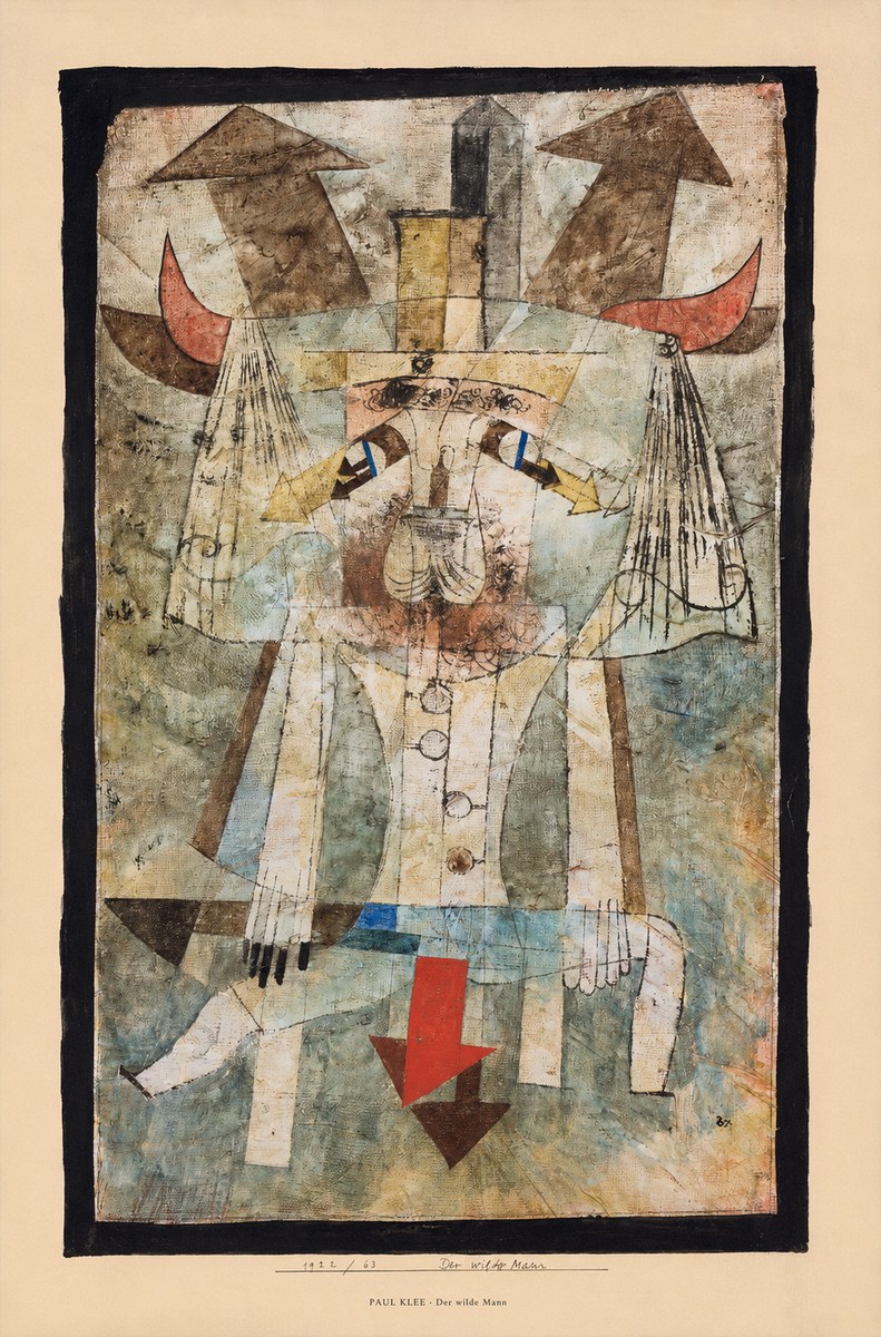 Paul Klee Der Wilde Mann No6 - Affiche